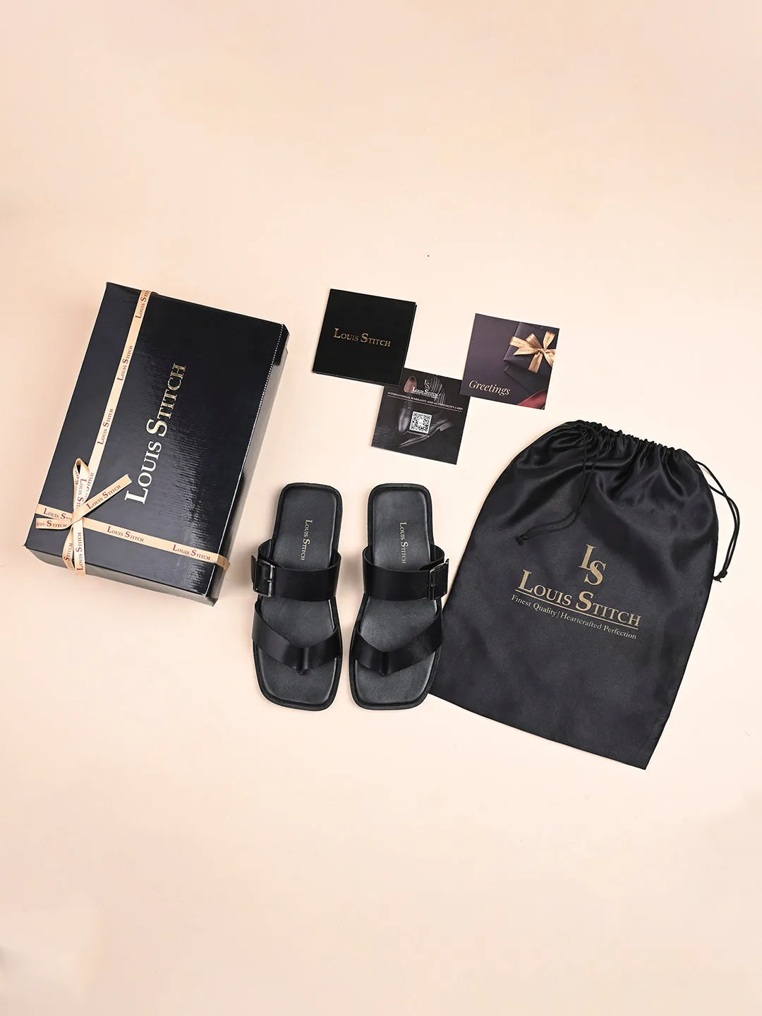 Premium Italian Crust Leather Flip-Flops