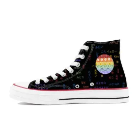Rainbow Pride High Top Canvas Shoes