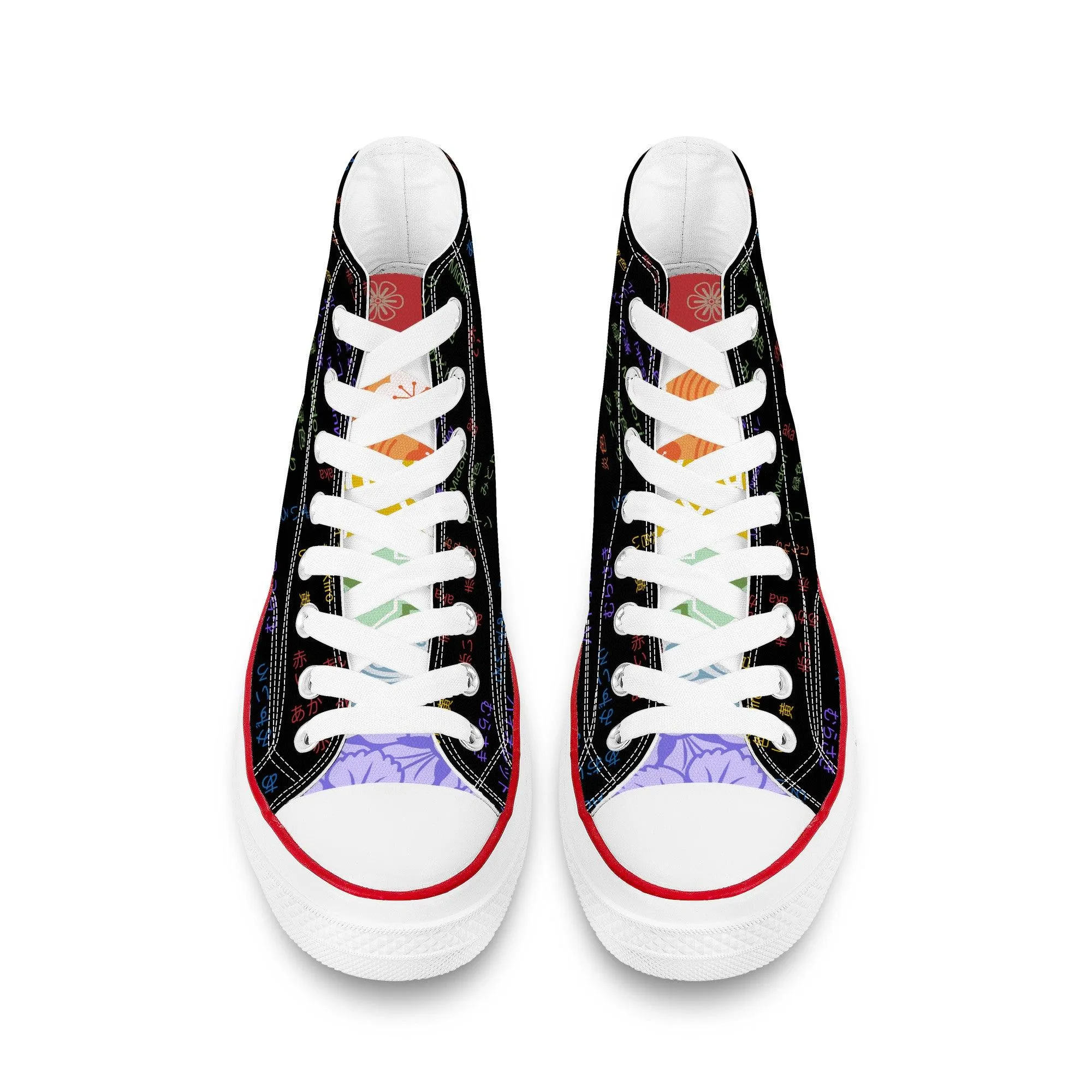 Rainbow Pride High Top Canvas Shoes