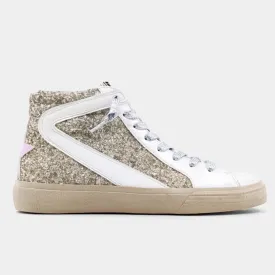 Rooney Toddler and Kids High-Top Sneaker | Pearl Glitter