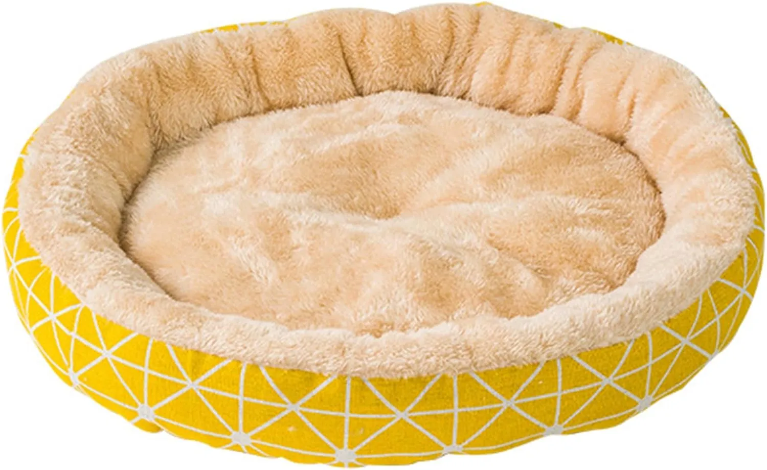 Round Donut Cuddler Round Puppy Dog Bed, Pet House Kittens Sleeping Nest Soft Self-Warming Improved Sleep Winter Warm Supplies,Universal Cat Bed Pet Mat Dog Bed Dog House Pad Round Nest Warm Pet Nest