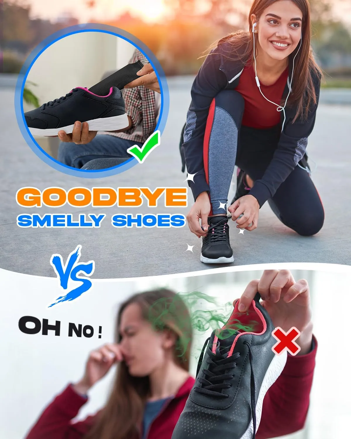 Shoe Deodorizer - Shoes Odor Eliminator | Last for 24 Monthes, Shoe Freshener