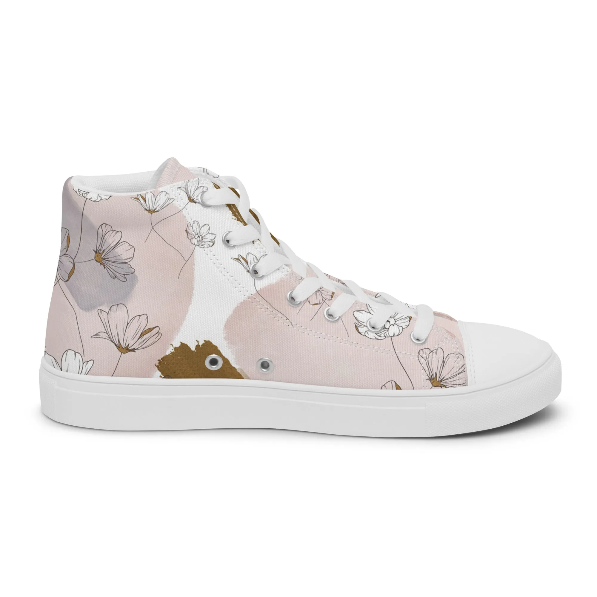 Summer Prairie - Women's high top canvas shoes