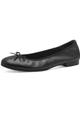 Tamaris Audrey Leren Ballerinas Black