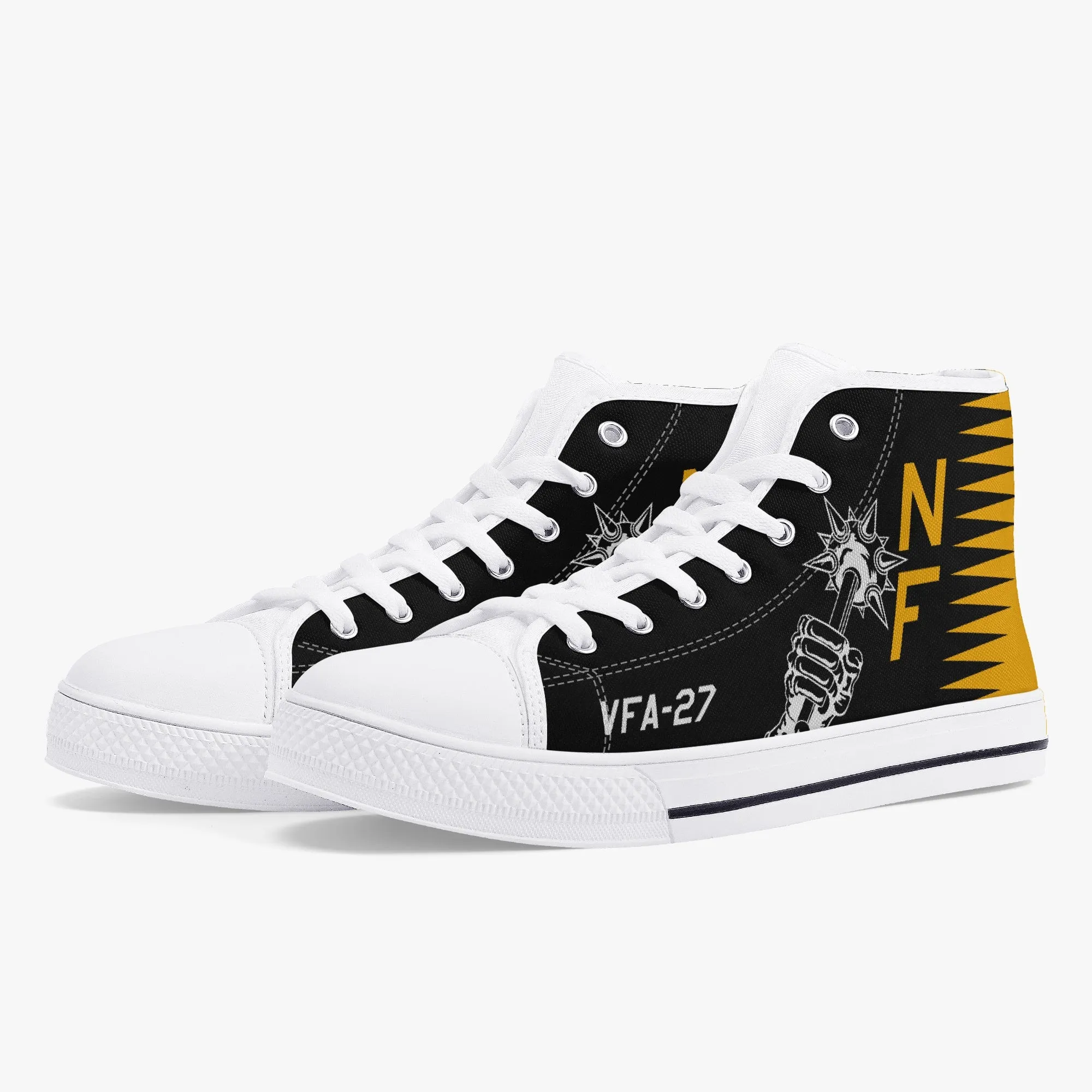 VFA-27 "Royal Maces" High Top Canvas Shoes