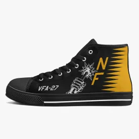 VFA-27 "Royal Maces" High Top Canvas Shoes