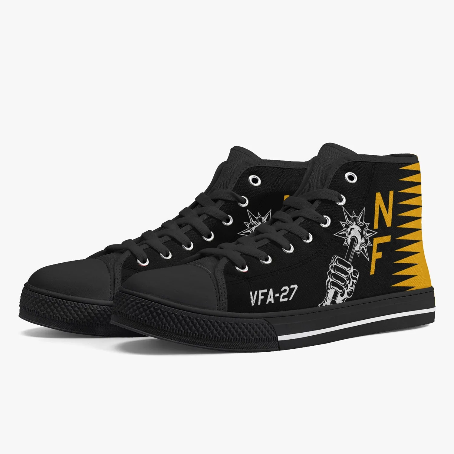 VFA-27 "Royal Maces" High Top Canvas Shoes