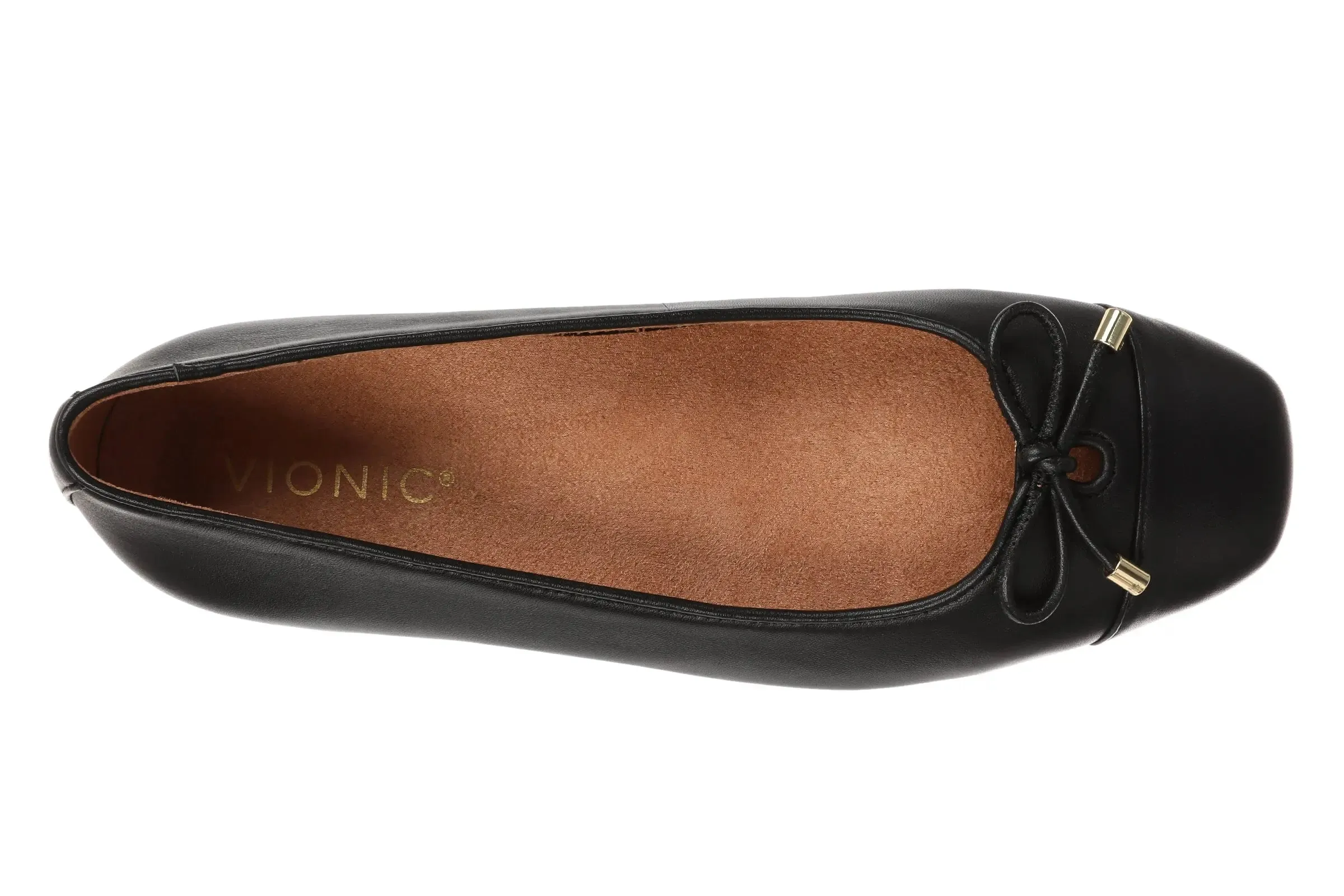 Vionic Klara Leather Ballet Flats – Timeless Comfort & Style