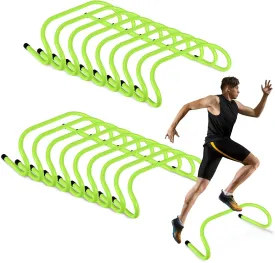 Wettarn 18 Pcs 6" Speed Training Hurdles Durable Agility Training Hurdle Agility Plyometric and All Purpose Equipment for Athletes, Soccer, Basketball