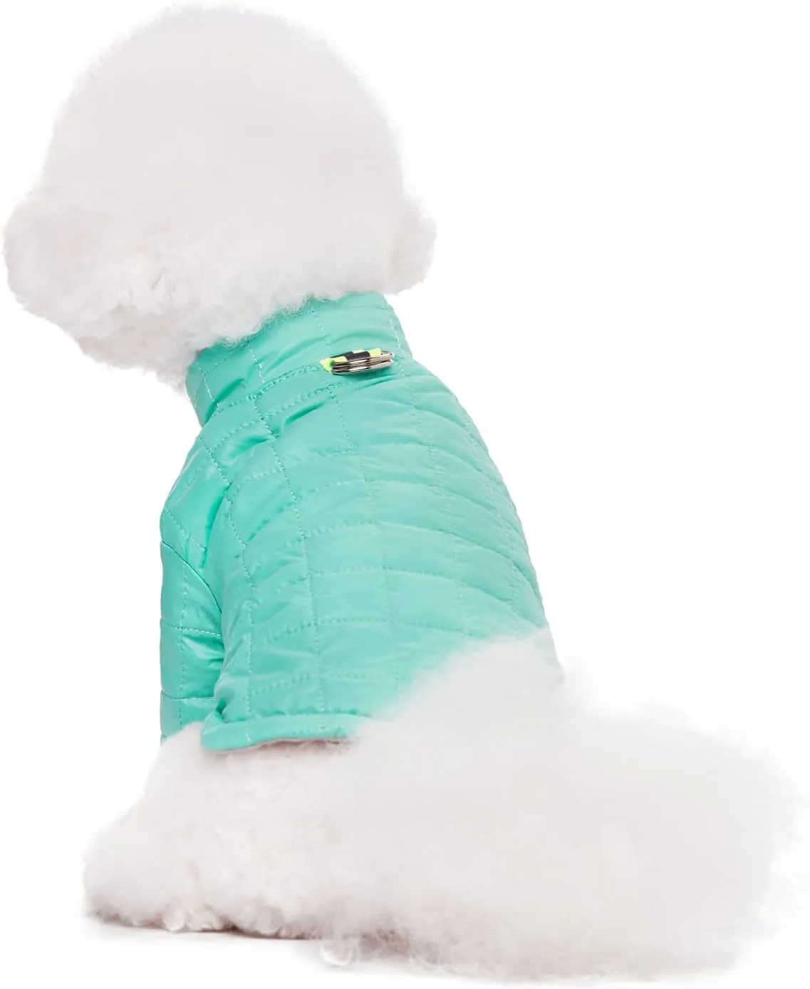Winter Small Medium Dog Coat Windproof, High Collar Dog Jacket Cotton-Padded for Puppy, Cat, Doggie Pets Clothing with Zipper and D Ring