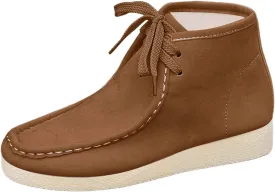 Women's Ankle Boots Retro Low Heel Short Ankle Booties Round Toe Slip On Walking Shoes Lace Up Fashion Sneakerss