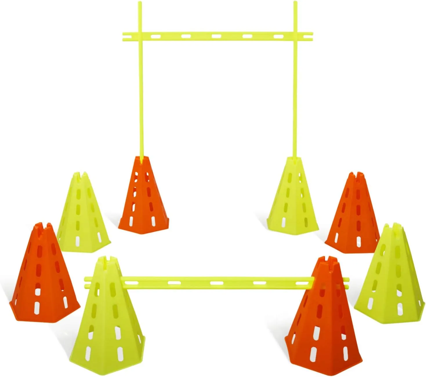 Yes4All Speed and Agility Training Equipment Set - Hurdles and Cones for Athletes in Soccer, Basketball, Football